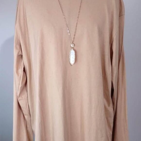 NWOT 2X Bella- Canvas Long Sleeve Cream Blouse C3844 - Picture 1 of 6